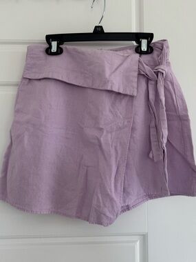 Zara Lilac Wrap Skirt